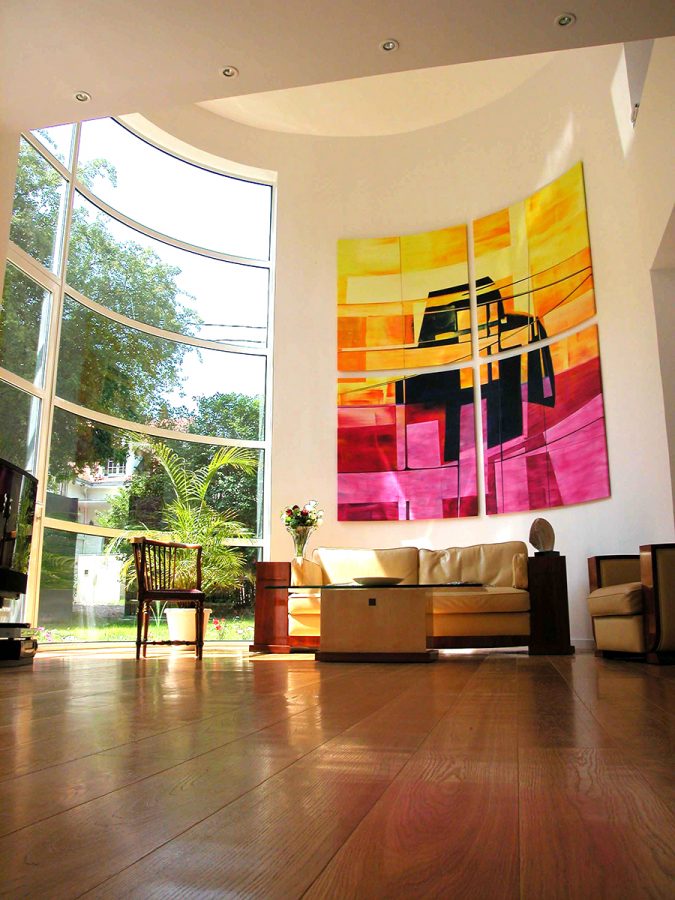 Fresque “La tribu primitive” - Yannick le Quilleuc - Artiste Peintre