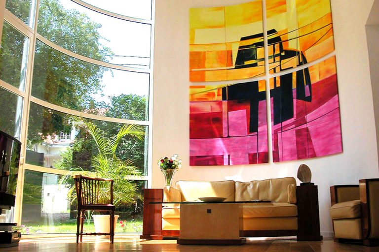 Fresque “La tribu primitive” - Yannick le Quilleuc - Artiste Peintre