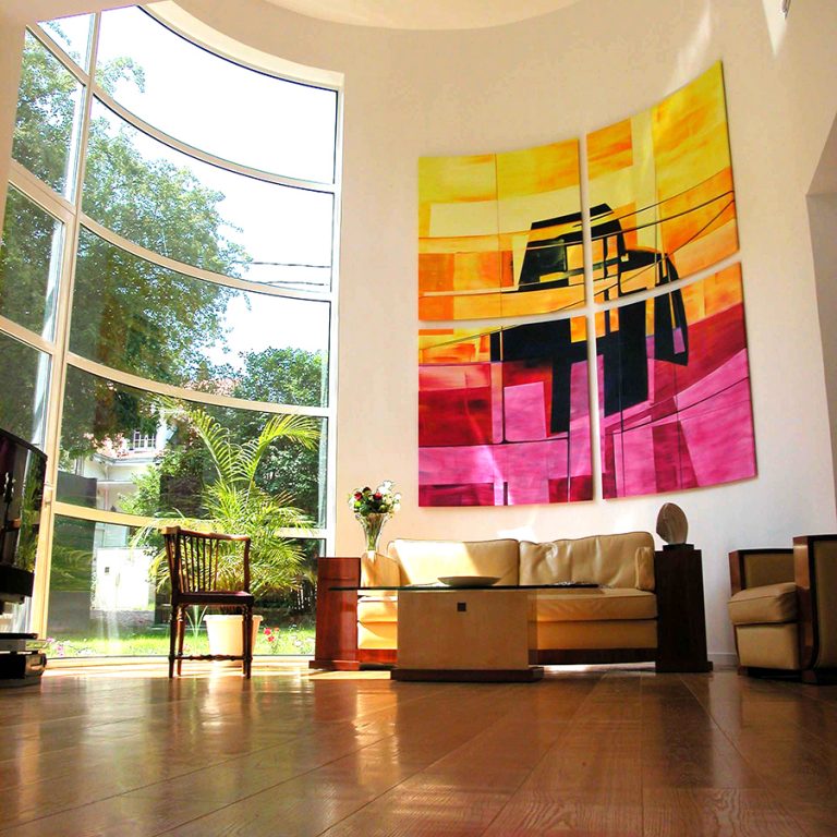 Fresque “La tribu primitive” - Yannick le Quilleuc - Artiste Peintre