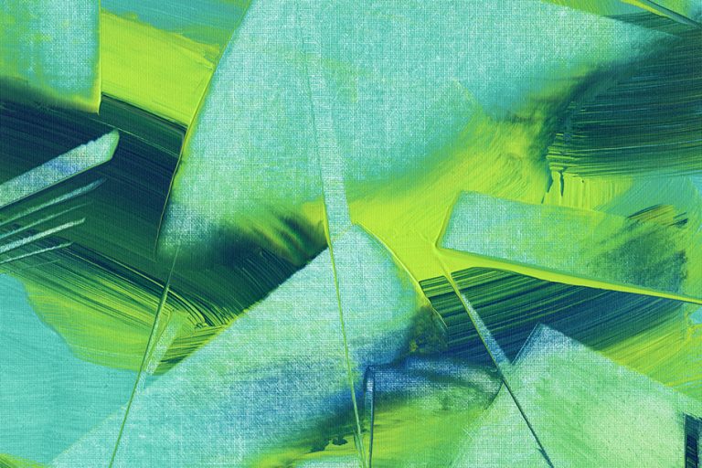 "Geste végétal" - Peinture acrylique de l'Artiste Peintre Yannick Le Quilleuc.