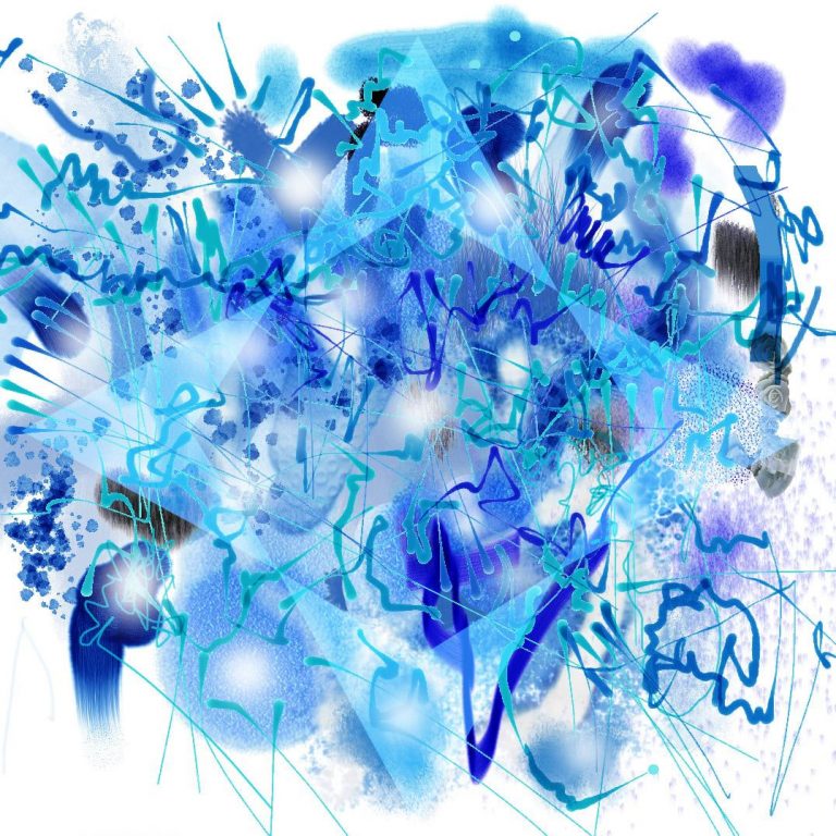 Le Quilleuc Artiste Peintre - tableau abstrait : “Instant fragile”