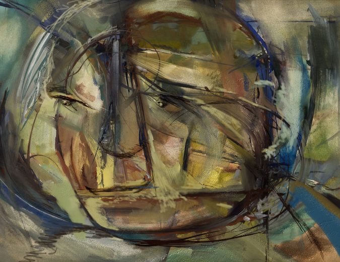 Le Quilleuc Artiste Peintre – tableau abstrait : “L’homme sauvage” Le Quilleuc Artiste Peintre - tableau abstrait : “L’homme sauvage”