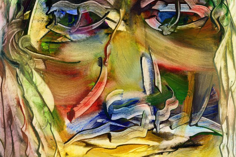 Le Quilleuc Artiste Peintre – Portrait abstrait : “La Mamma italienne” Le Quilleuc Artiste Peintre - Portrait abstrait : “La Mamma italienne”